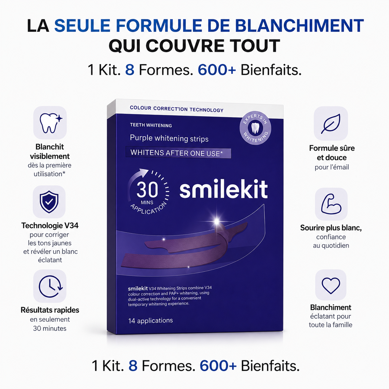 SmileKit™ - Bandes blanchissantes