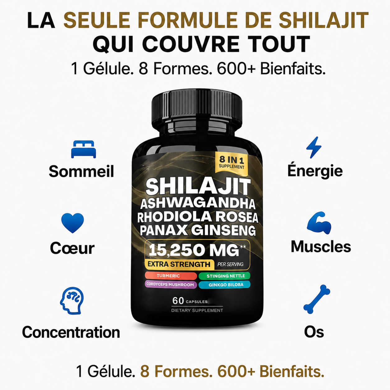 Zoyava Shilajit 8 en 1™ - Gélules au Shillajit