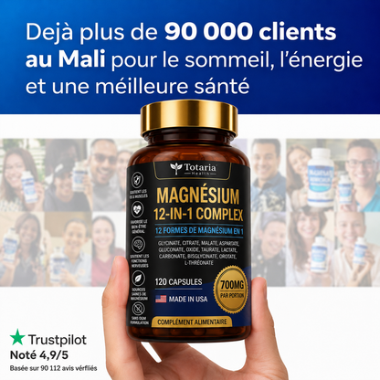 Totaria Magnesium Complex 12 en 1™ - Gélules au Magnésium
