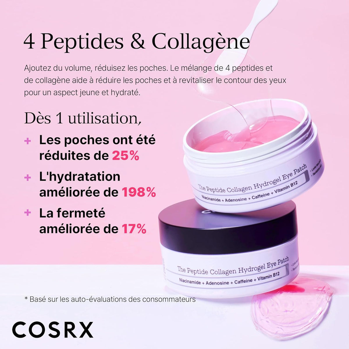 COSRX™ Collagen - Patchs pour les Cernes et les Yeux Gonflés